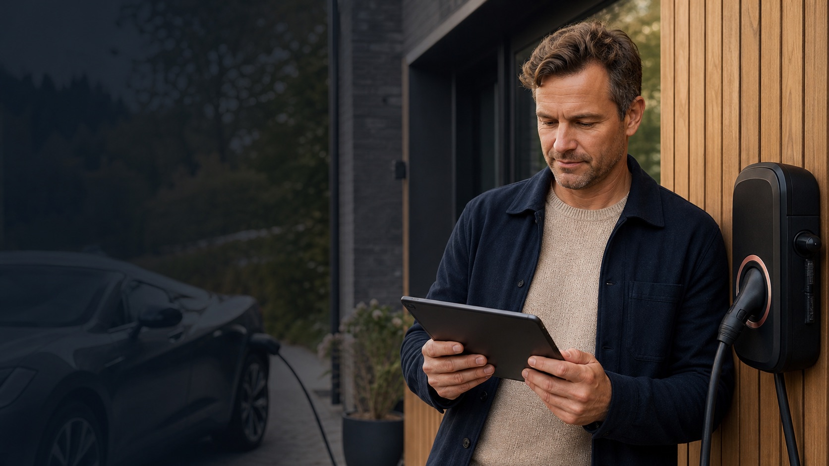 Elbilejer indsender oplysninger om ladestander og bolig via elektrikerens hjemmeside